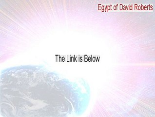 Egypt of David Roberts Full Download [Instant Download 2015]