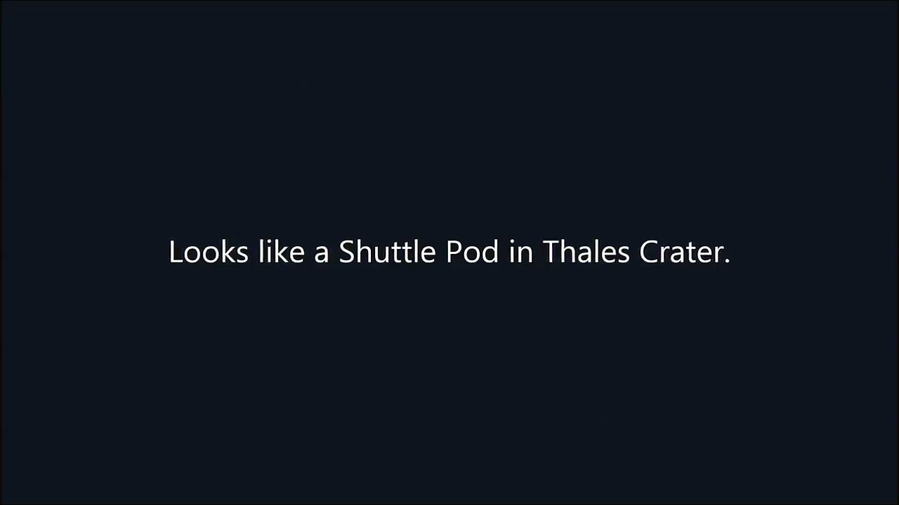 Looks like a Shuttle Pod in Thales Crater