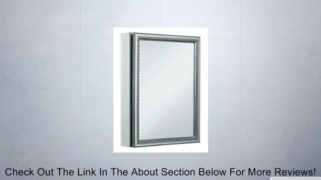 Kohler K-CB-CLW2026SS 20 x 26 Silver Framed Single Door Mirrored Medicine Cabinet, Review