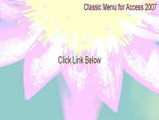 Classic Menu for Access 2007 Full Download [classic menu for access 2007 free download]