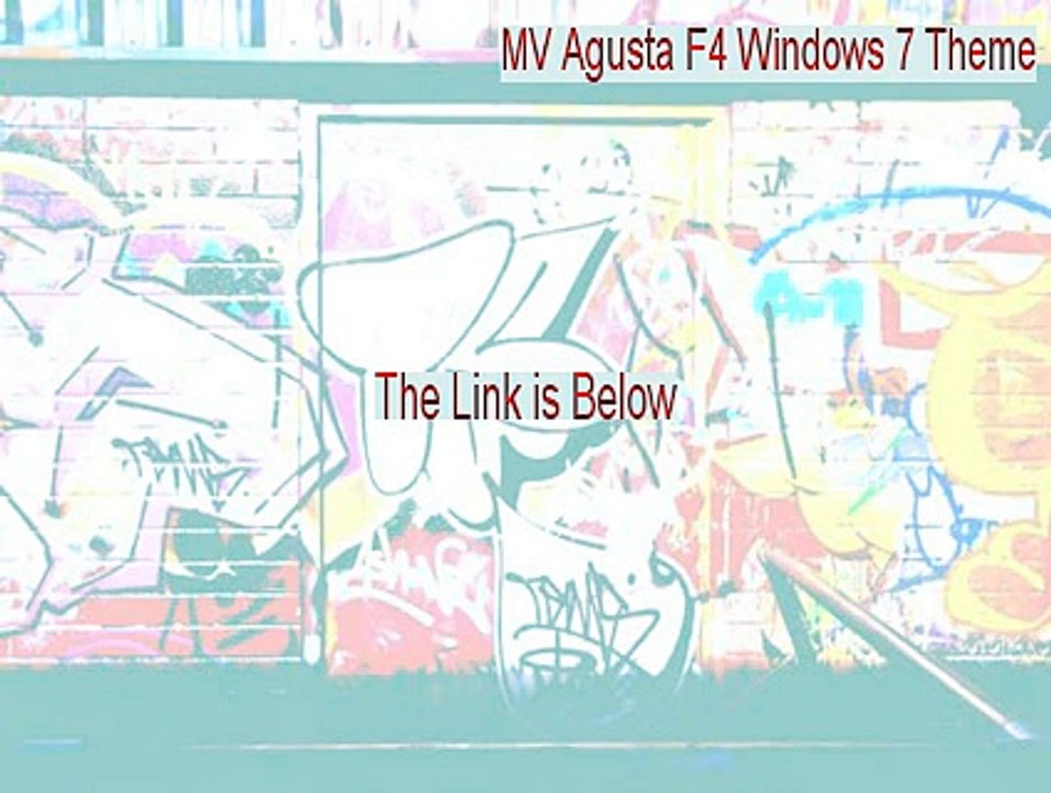 MV Agusta F4 Windows 7 Theme Download [Legit Download 2015]
