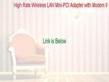 High Rate Wireless LAN Mini-PCI Adapter with Modem II Download [high rate wireless lan mini pci adapter with modem ii firmware 2015]