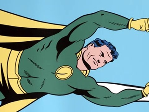 Ogilvy & Mather Paris pour Perrier - eau gazeuse Perrier Fines Bulles, «A table» - mars 2015 - superman