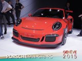 Porsche GT3 RS en direct du salon de Genève 2015