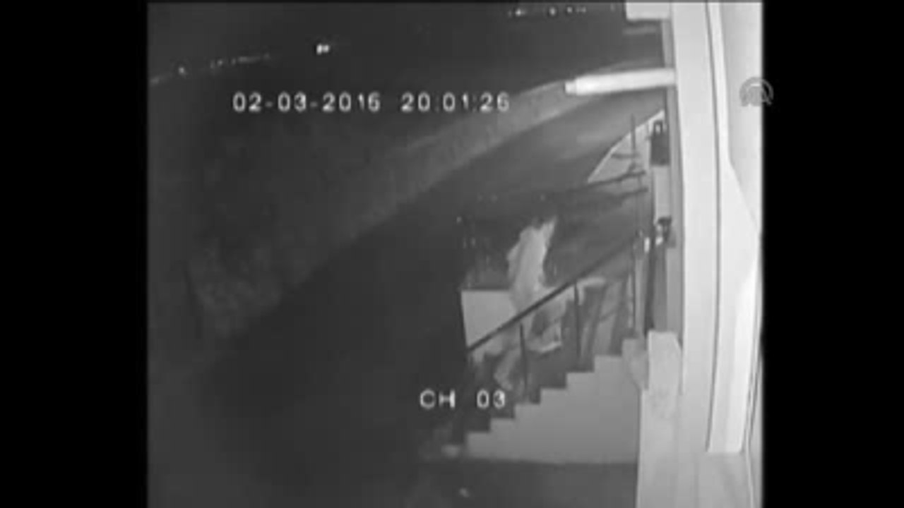 Apartman Işıldaklarını Çaldılar - Güvenlik Kamerası