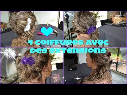 ✿ [ Coiffure n° 5 ] : 4 coiffures avec des extensions