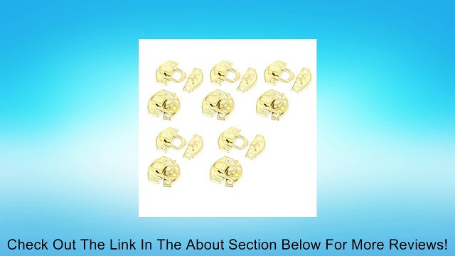 Antique Wood Box Latch Sets Case Hasp Lock 26mm Long 10 Pcs Brass Tone Review