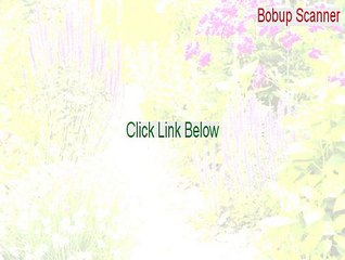Bobup Scanner Full [Download Here 2015]