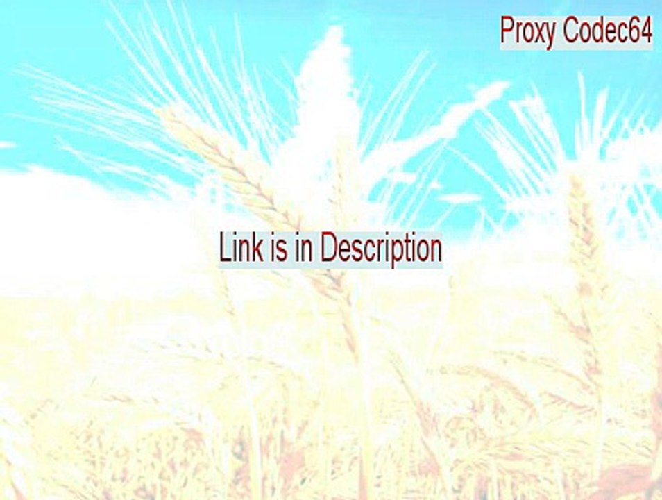 Proxy Codec64 Serial [proxy codec64 アマレコ]