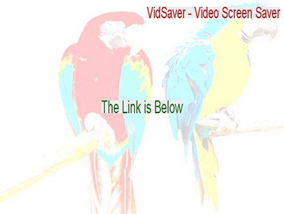VidSaver - Video Screen Saver Download Free [Free Download]