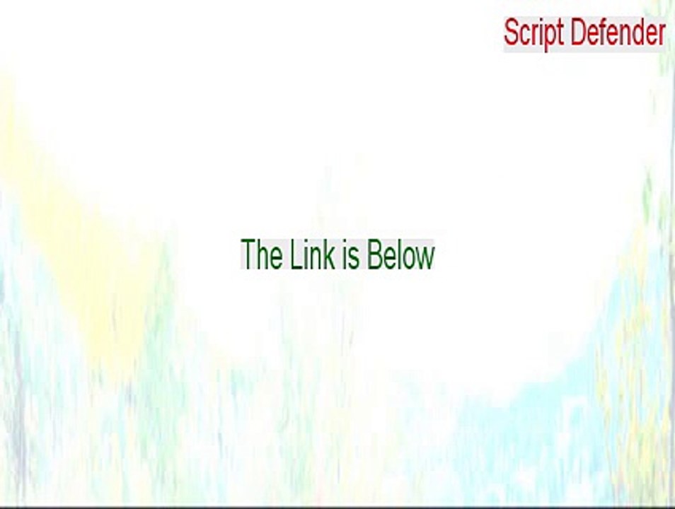 Script Defender Serial (Legit Download 2015)