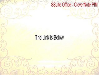 SSuite Office - CleverNote PIM Crack - Download Here (2015)