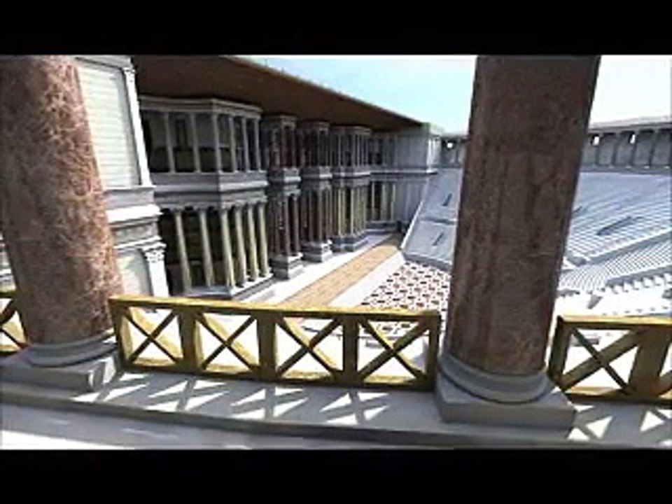 Une Rome Antique , le Colisée et le Théatre de Pompée