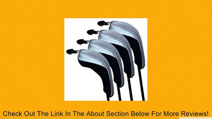Andux Golf Hybrid Club Head Covers Set of 4 Interchangeable No. Tag Review