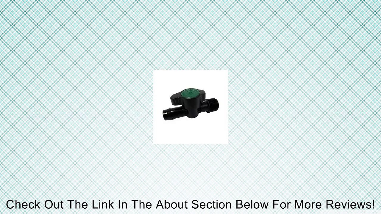 1/2" MIPT X 1/2" Barb Ball Valve Review
