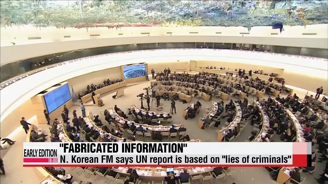 N. Korean FM claims UN human rights report is based on "lies of criminals"