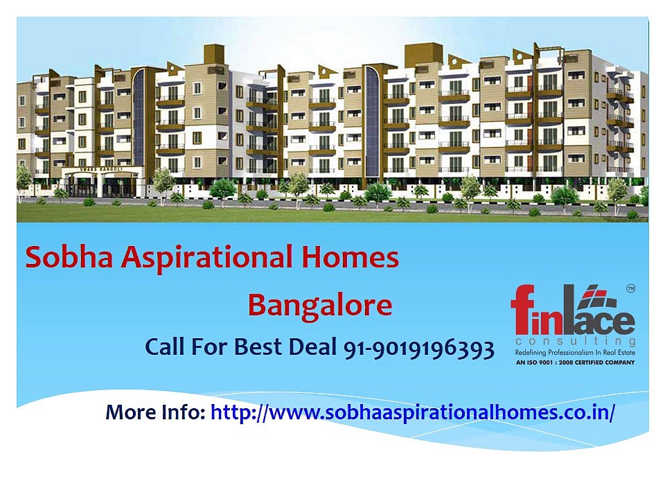Sobha Aspirational Homes Price, Affordable Housing Bangalore