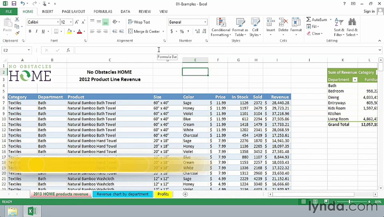01_02 menu of Excel