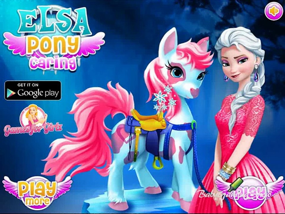 Elsa pony caring game - Frozen movie from Disney