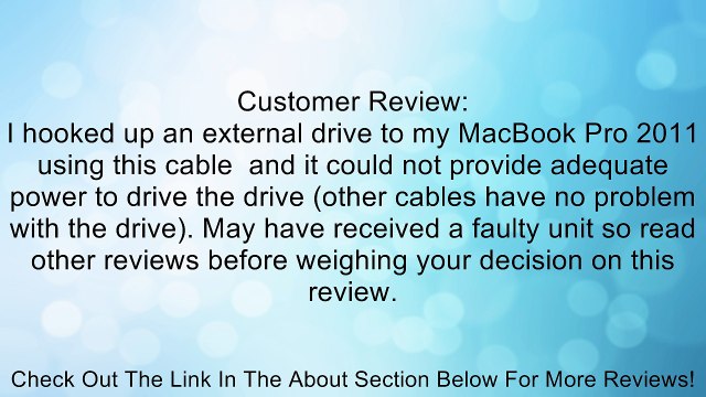 Cmple 9 PIN/ 9PIN BETA FireWire 800 - FireWire 800 Cable -10FT, Black Review