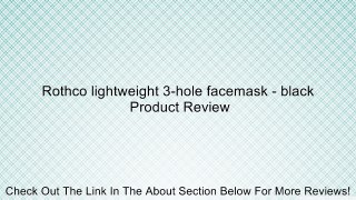 Rothco lightweight 3-hole facemask - black Review