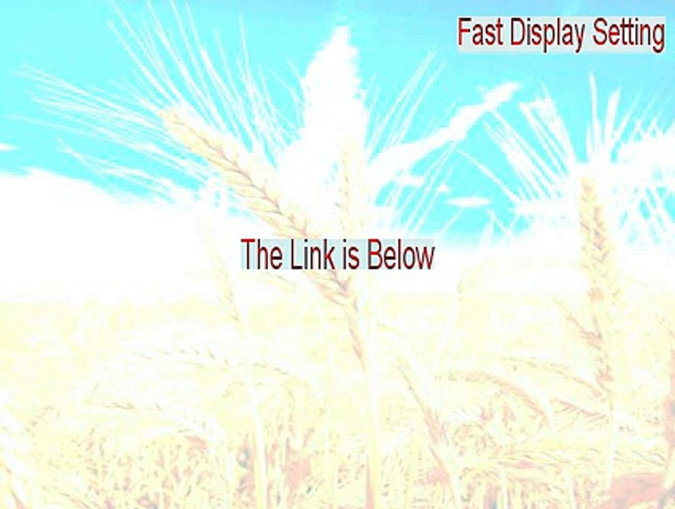 Fast Display Setting Free Download (Fast Display Settingfast display setting)