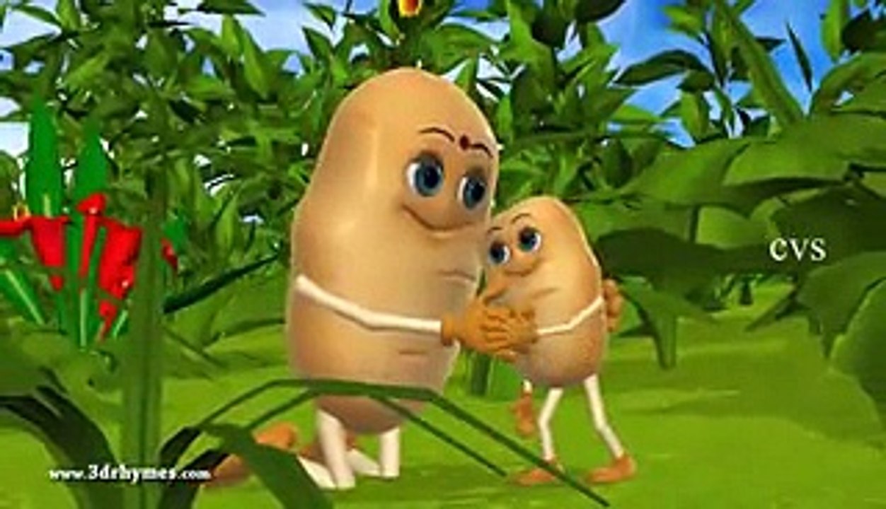 Aloo kachaloo Hindi poem - 3D Animation Hindi Nursery rhymes for children