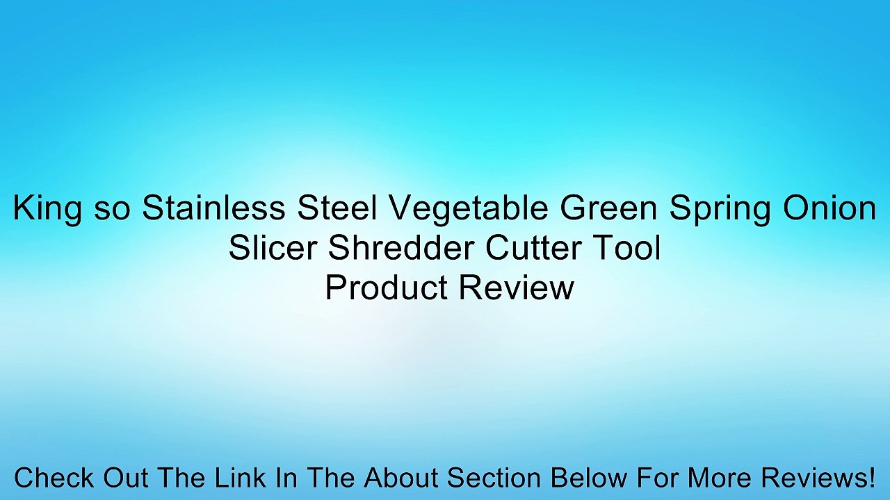 King so Stainless Steel Vegetable Green Spring Onion Slicer Shredder Cutter Tool Review