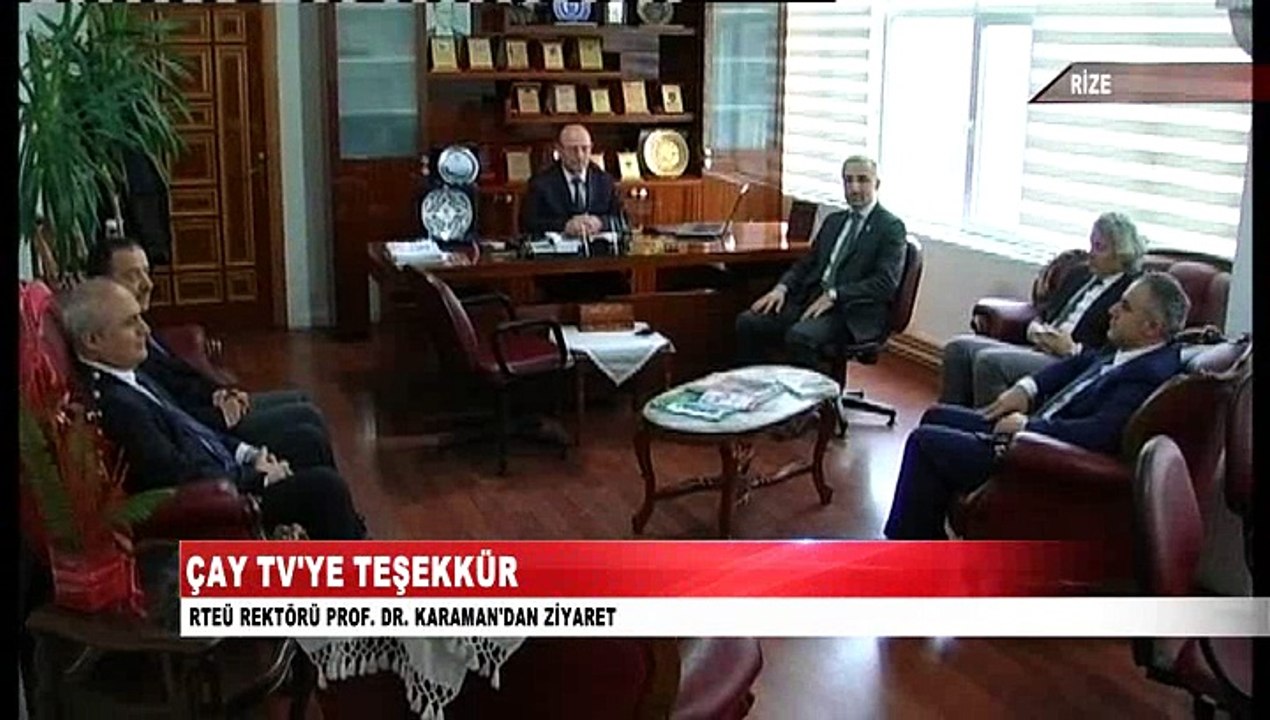 rektör çay tv ziyaret