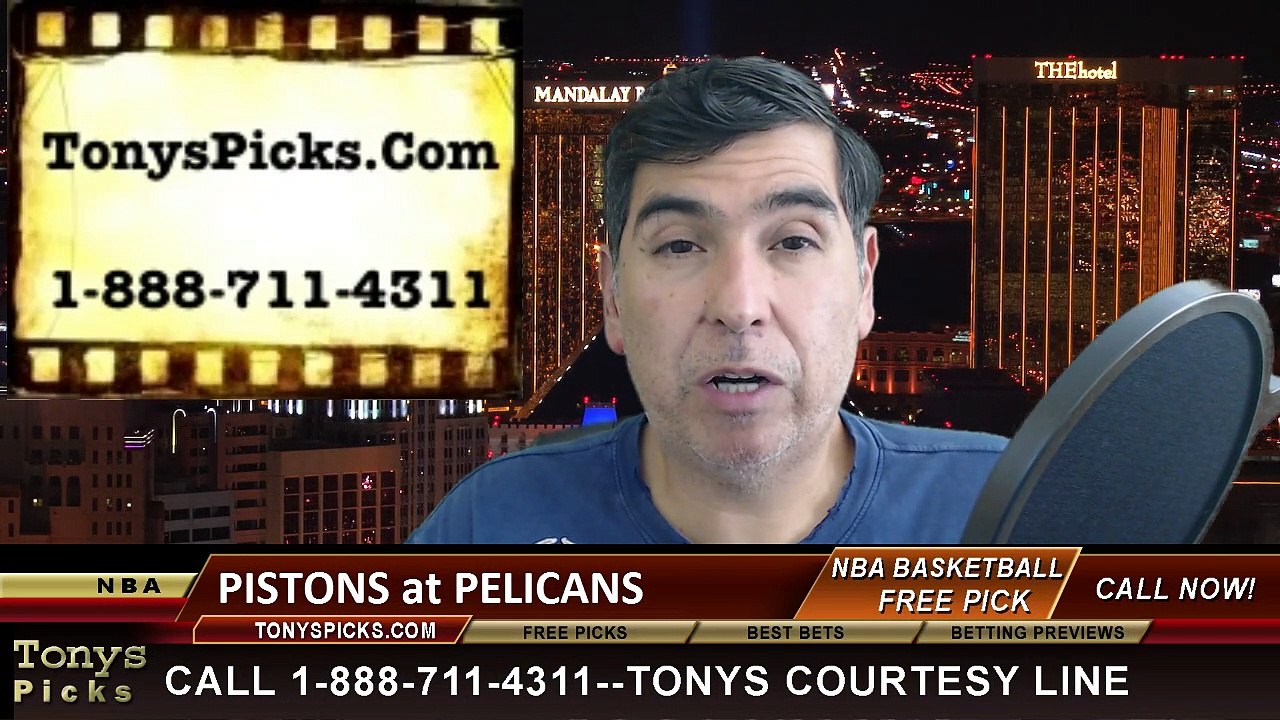 New Orleans Pelicans vs. Detroit Pistons Free Pick Prediction NBA Pro Basketball Odds Preview 3-4-2015