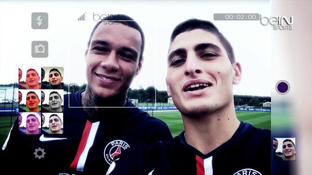Le selfie de Marco Verratti et Gregory Van der Wiel pour les abonnés de beIN SPORTS