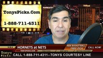 Brooklyn Nets vs. Charlotte Hornets Free Pick Prediction NBA Pro Basketball Odds Preview 3-4-2015