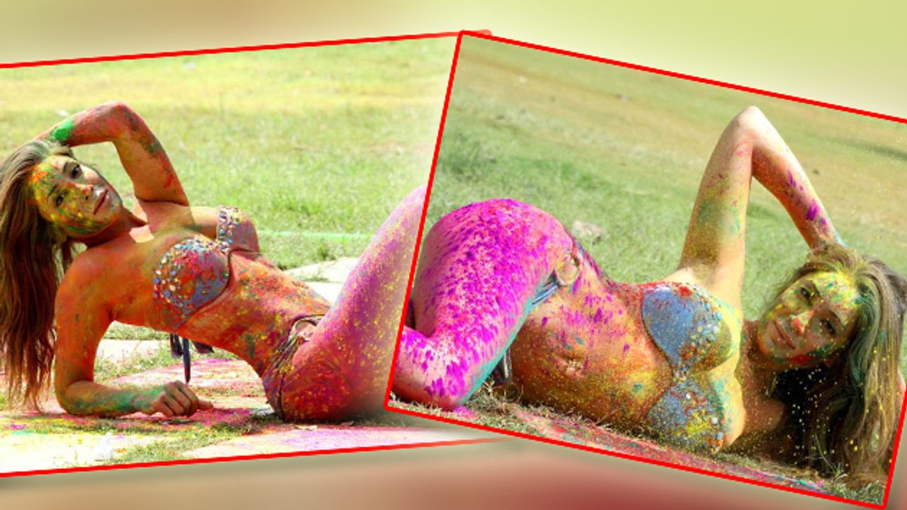 Sofia Hayats Holi Celebration