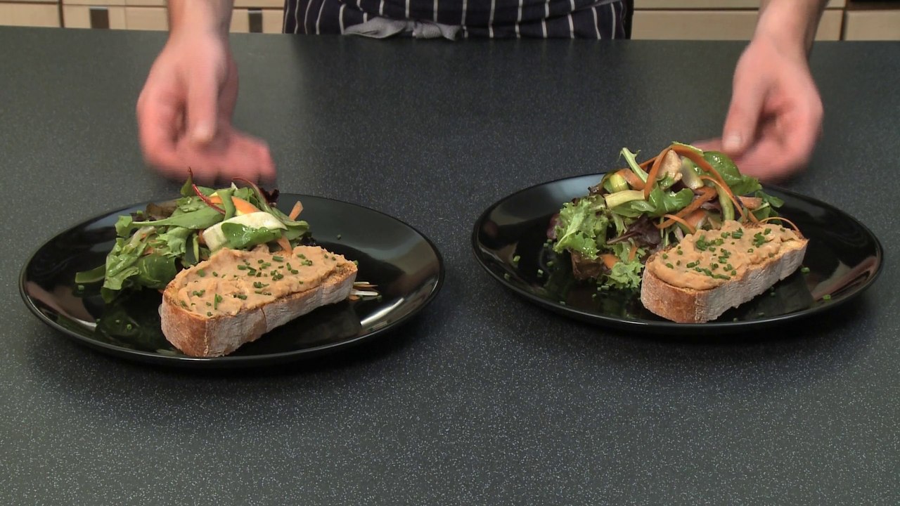 Tartine originale haricots blancs, carotte, huile d'olive  - Gourmand