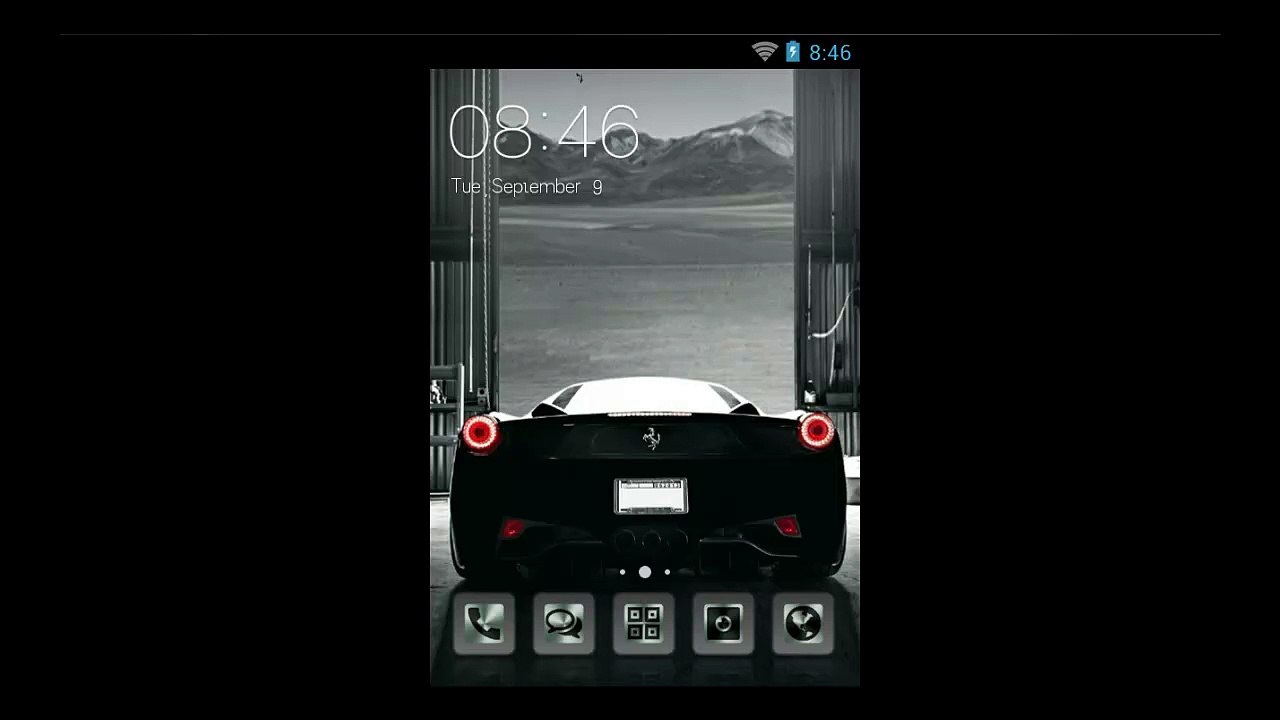 Black Ferrari - Good-Looking Android OS Theme