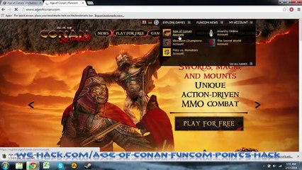 Age Of Conan Funcom Points Hack 2017 - Free!
