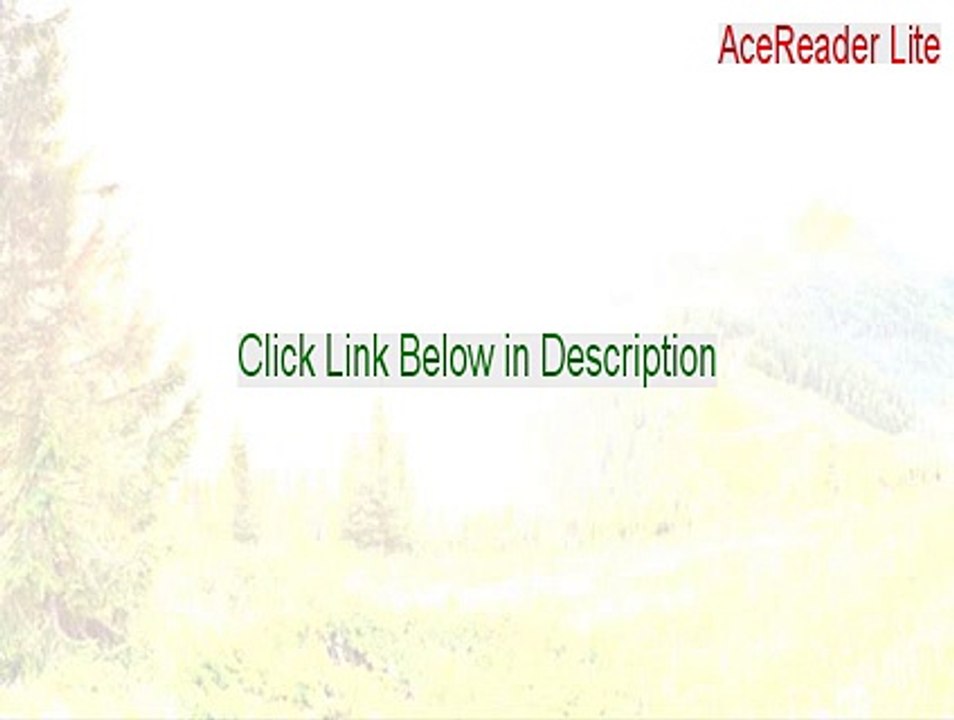 AceReader Lite Download Free (AceReader Lite 2015)
