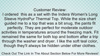 Indera - Womens HydroPur Thermal Pant 4500DR Review