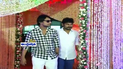 Chiranjeevi and Ram charan at Manchu Manoj's Engagement