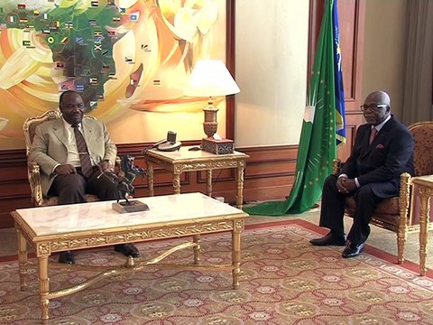 Audience du Président avec M. Bourhane Hamidou, Président de l'Assemblée Nationale des Comores