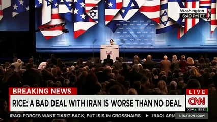 AIPAC Crowd Cheers During Susan Rice Speech - for Policies She Opposes