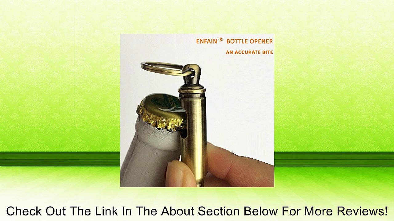 Enfain Bullet Bottle Opener With Key Ring Review