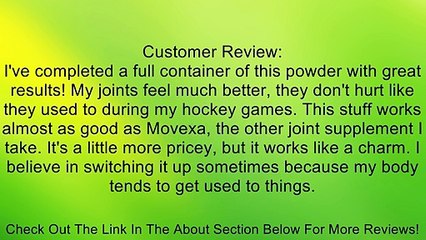 NOW Foods Joint Support Powder Review