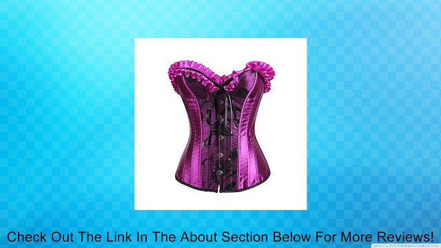 Sexy Ladies Renaissance Satin Corset Top Lace Up boned Bustier Top Plus Size Review