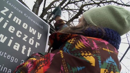 Ogrody światła - wystawa na ogrodzeniu Łazienek