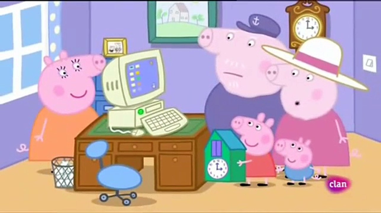 Peppa pig Castellano Temporada 3x31   El ordenador del abuelo pig  - Peppa Pig Español