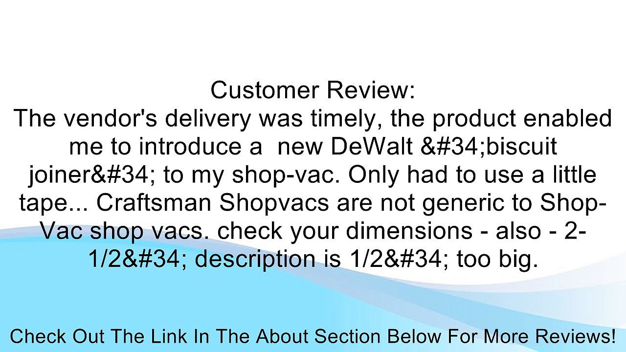 WORKSHOP Wet/Dry Vacs WS25055A Wet Dry Shop Vacuum Adapter Combo Kit Review