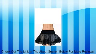 Lace Trimmed Petticoat One Size Black Review