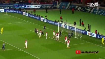 David Luiz Goal ~ PSG 1-0 AS Monaco ~ 04_03_2015 ~ Coupe de France