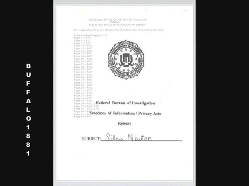 1960 pages officielles et confidentielles du FBI ( 6 / 6 )